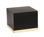 Cal-Mil 22127-11-116 14" Square Cube Riser - 11"H, Metal, Black/Gold-cityfoodequipment.com