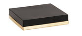 Cal-Mil 22127-3-116 14" Square Cube Riser - 3"H, Metal, Black/Gold-cityfoodequipment.com