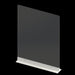 Cal-Mil 22134-24 Counter Mounted Straight Safety Barrier - 23 1/2" x 33", Acrylic, Clear-cityfoodequipment.com