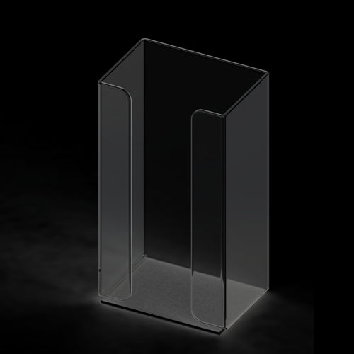 Cal-Mil 22151 Wall Mount Glove Box Holder - 5 1/2"W x 3 3/4"D x 10"H, Plastic-cityfoodequipment.com
