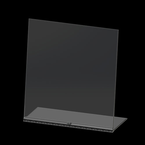 Cal-Mil 22153-31 Bottom Folding Portable Sneezeguard - 31 1/2"W x 31 1/2"H, Acrylic, Clear-cityfoodequipment.com