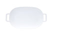 Cal-Mil 2216115 23" x 11 3/8" Oblong Serving Platter - Melamine, White-cityfoodequipment.com