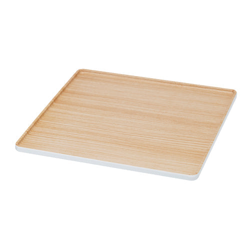 Cal-Mil 22310-91 10" Square Lid for 22309-15 Bento Box - Melamine, Natural Wood-cityfoodequipment.com