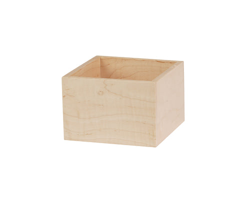 Cal-Mil 22313-4-71 6" Square Display Box - 4"H, Maple Wood-cityfoodequipment.com