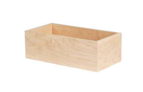 Cal-Mil 22315-4-71 Rectangular Display Box - 12"L x 6"W x 4"H, Maple Wood-cityfoodequipment.com