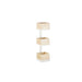 Cal-Mil 22318-15 3 Level Merchandising Stand - 6 1/2"L x 7"W x 20 1/2"H, Metal, White-cityfoodequipment.com