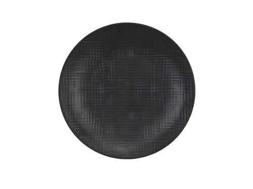 Cal-Mil 22328-11-13 11" Round Melamine Dinner Plate, Black-cityfoodequipment.com