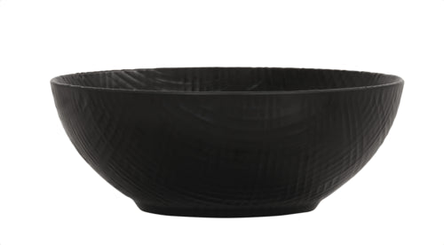 Cal-Mil 22329-11-13 125 oz Round Melamine Bowl, Black-cityfoodequipment.com