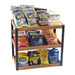 Cal-Mil 22330-3-99 3 Tier Madera Merchandiser - 12"W x 20"D x 18 3/4"H, Black Metal & Rustic Pine-cityfoodequipment.com