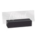 Cal-Mil 22335-13 Reserved Tabletop Sign - 5 3/4"L x 1 1/2"W x 2 1/2"H, Acrylic/Black Wood-cityfoodequipment.com