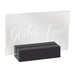 Cal-Mil 22336-4-13 Gluten Free Tabletop Sign - 3 1/2"L x 1"W x 2 1/2"H, Acrylic/Black Wood-cityfoodequipment.com