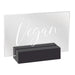 Cal-Mil 22336-5-13 Vegan Tabletop Sign - 3 1/2"L x 1"W x 2 1/2"H, Acrylic/Black Wood-cityfoodequipment.com