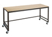 Cal-Mil 22340-72-71 Merchandising Table w/ Maple Top & Metal Frame - 72"W x 24"D x 34"H-cityfoodequipment.com