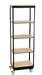 Cal-Mil 22343-5-71 5 Tier Merchandising Cart w/ Maple Shelves & Metal Frame - 24"W x 16"D x 72"H-cityfoodequipment.com