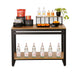 Cal-Mil 22348-42-99 Merchandising Table w/ Madera Top & Metal Frame - 42"W x 24"D x 29 3/4"H-cityfoodequipment.com