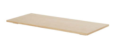 Cal-Mil 22350-38S-71 Merchandising Table w/ Blonde Top & Metal Frame - 38"W x 18"D x 24"H-cityfoodequipment.com