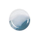 Cal-Mil 22351-7-117 7" Round Melamine Dinner Plate, White/Blue-cityfoodequipment.com