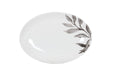 Cal-Mil 22352-11-118 10 3/4" x 7 3/4" Oval Pacifica Platter - Melamine, Black-cityfoodequipment.com