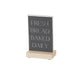 Cal-Mil 22361-46-71 Tabletop Sign w/ Acrylic Insert & Maple Wood Base - 4" x 6"-cityfoodequipment.com