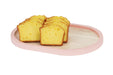 Cal-Mil 22379-1316-108 Oval Serving Tray - 13" x 16", Blonde Maple w/ Blush Rim-cityfoodequipment.com