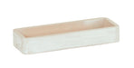 Cal-Mil 22384-3-113 Rectangular 3 Compartment Condiment Jar Display - Clear/White-Washed-cityfoodequipment.com