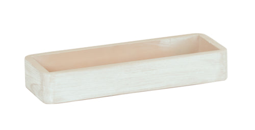 Cal-Mil 22384-3-113 Rectangular 3 Compartment Condiment Jar Display - Clear/White-Washed-cityfoodequipment.com