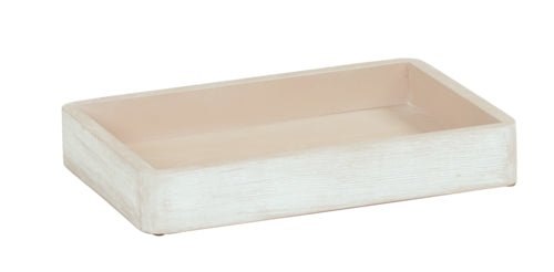 Cal-Mil 22384-6-113 Rectangular 6 Compartment Condiment Jar Display - Clear/White-Washed-cityfoodequipment.com