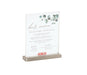 Cal-Mil 22385-811-55 Tabletop Sign Holder - 9 1/4" x 11 1/4", Stainless Steel-cityfoodequipment.com