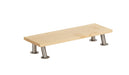 Cal-Mil 22396-3-71 Rectangular Display Riser - 20"L x 7"W x 3"H, Maple Wood, Blonde-cityfoodequipment.com