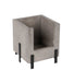 Cal-Mil 22407-6-110 Stacking Display Bin - 6"W x 6"D x 7"H, Gray Washed Pine Wood/Black Metal Accents-cityfoodequipment.com
