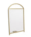 Cal-Mil 22409-811-90 Table Top Menu Card Holder - 8 1/2" x 11", Acrylic/Gold Iron Frame-cityfoodequipment.com