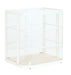 Cal-Mil 22417-113 3 Tier Pastry Display Case - 21" x 17" x 23 1/4"H, Pine Wood/ White Metal-cityfoodequipment.com