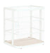 Cal-Mil 22417-71 3 Tier Pastry Display Case - 21" x 17" x 23 1/4"H, Pine Wood/ White Metal-cityfoodequipment.com