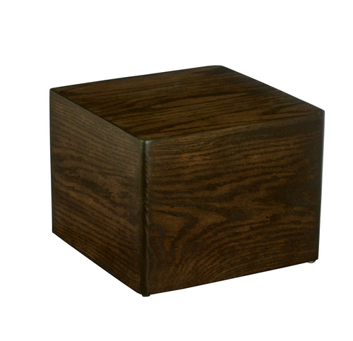 Cal-Mil 22420-9-112 Square Cube Riser - 12" x 12" x 9", Oak Wood, Dark-cityfoodequipment.com