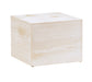 Cal-Mil 22420-9-113 12" Square Cube Riser - 9"H, Pine Wood, White-Washed-cityfoodequipment.com