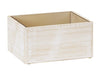 Cal-Mil 22421-10-113 Rectangular Ice Housing - 12" x 10" x 6 1/2"H, Pine Wood, White-Washed-cityfoodequipment.com