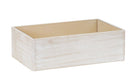Cal-Mil 22421-12-113 Rectangular Ice Housing - 20" x 12" x 6 1/2"H, Pine Wood, White-Washed-cityfoodequipment.com