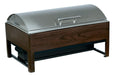 Cal-Mil 22426-112 Full Size Chafer w/ Lift Off Lid & Chafing Fuel Heat - Oak Wood, Dark-cityfoodequipment.com