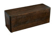 Cal-Mil 22428-7-112 Rectangular Display Riser - 20" x 7" x 7", Oak Wood, Dark Stain-cityfoodequipment.com