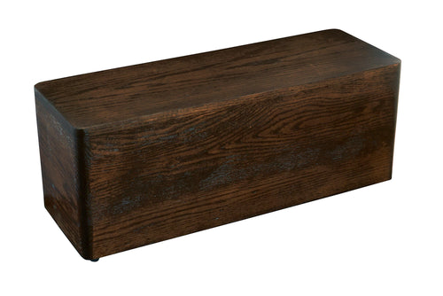 Cal-Mil 22428-7-112 Rectangular Display Riser - 20" x 7" x 7", Oak Wood, Dark Stain-cityfoodequipment.com