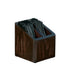 Cal-Mil 22429-112 2 Compartment Stir Stick Holder - 5" x 5" x 5 1/2", Brown-cityfoodequipment.com