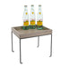 Cal-Mil 22431-10-110 Rectangular Display Riser - 12" x 10" x 10 1/2", Gray Washed Oak Wood/Wire Frame-cityfoodequipment.com
