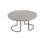 Cal-Mil 22434-6-110 12" Round Display Riser - 6 1/2"H, Gray Washed Oak/Wire Frame-cityfoodequipment.com