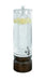Cal-Mil 22441-3-112 10" Round Beverage Dispenser - 29"H, Clear Plastic Container/Vintage Dark Stained Oak Base-cityfoodequipment.com