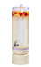 Cal-Mil 22441-3-113 3 gal Beverage Dispenser w/ Ice Chamber - Acrylic Container, White-Washed Pine Wood Base-cityfoodequipment.com