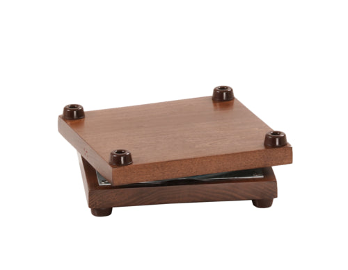 Cal-Mil 22452-78 7" Rotating Display Riser - 2 1/4"H, Brown-cityfoodequipment.com