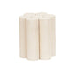 Cal-Mil 22453-7BASE 6" Round Pedestal Riser - 7"H, Pine Wood, White-Washed-cityfoodequipment.com