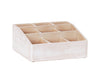 Cal-Mil 22456-113 Condiment Organizer w/ (9) Bins, 12" x 12" x 5 1/2"H, White-Washed-cityfoodequipment.com