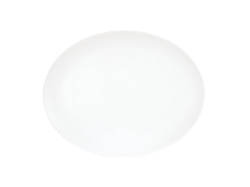 Cal-Mil 22458-1114-15 11" x 14" Oval Platter - Melamine, White-cityfoodequipment.com