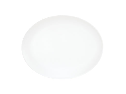Cal-Mil 22458-912-15 9" x 12" Oval Platter - Melamine, White-cityfoodequipment.com